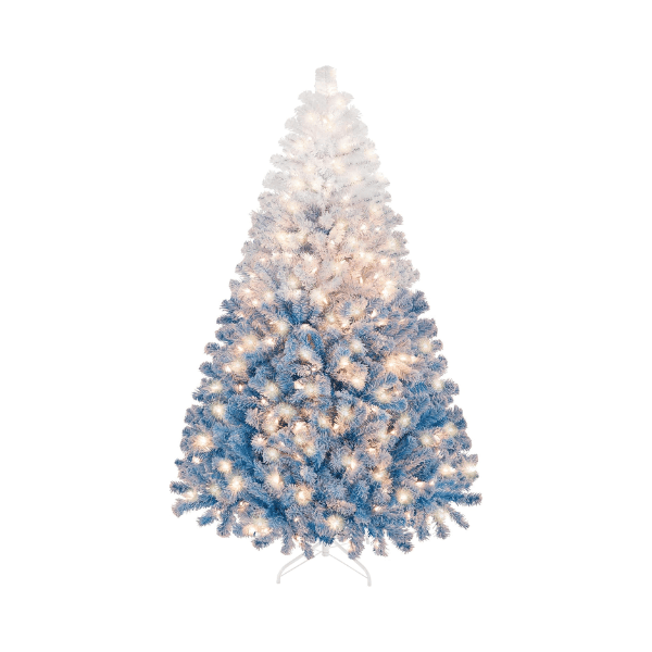 Pre-Lit Artificial Christmas Tree with 250 Warm White Lights