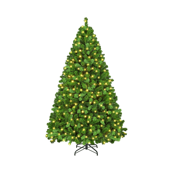 Pre-Lit Artificial Christmas Tree with 250 Warm White Lights